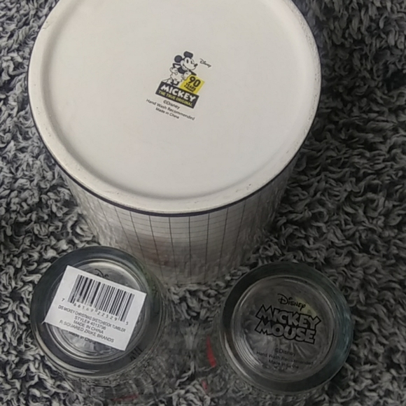 Disney Mickey Christmas Sketchbook jar and glasses - Picture 4 of 8